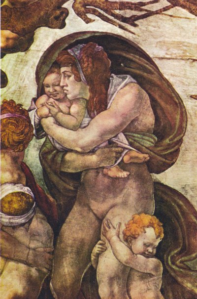 Deluge (detail) by Michelangelo Merisi Caravaggio